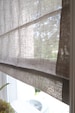 Linen Roman Shade | Gray | Privacy | Sheer | Roman Shades | Soft Faux Linen | Light Filtering | Window Blinds | Custom Fit 