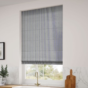 Window Shades | Linen Roman Shade | Contemporary | Blackout  | Light Filtering | Custom Fit | Handmade | Curtains | Blinds