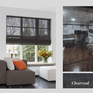 Custom Roman Shades | Light Shades | Sheers | Roman Shades | Soft Faux Linen | Light Filtering | Window Blinds | Custom Fit | Made to Order