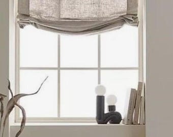 Custom Roman Shade| Relaxed Roman Shade| Handmade| Window Blinds| Veriety  of Colors