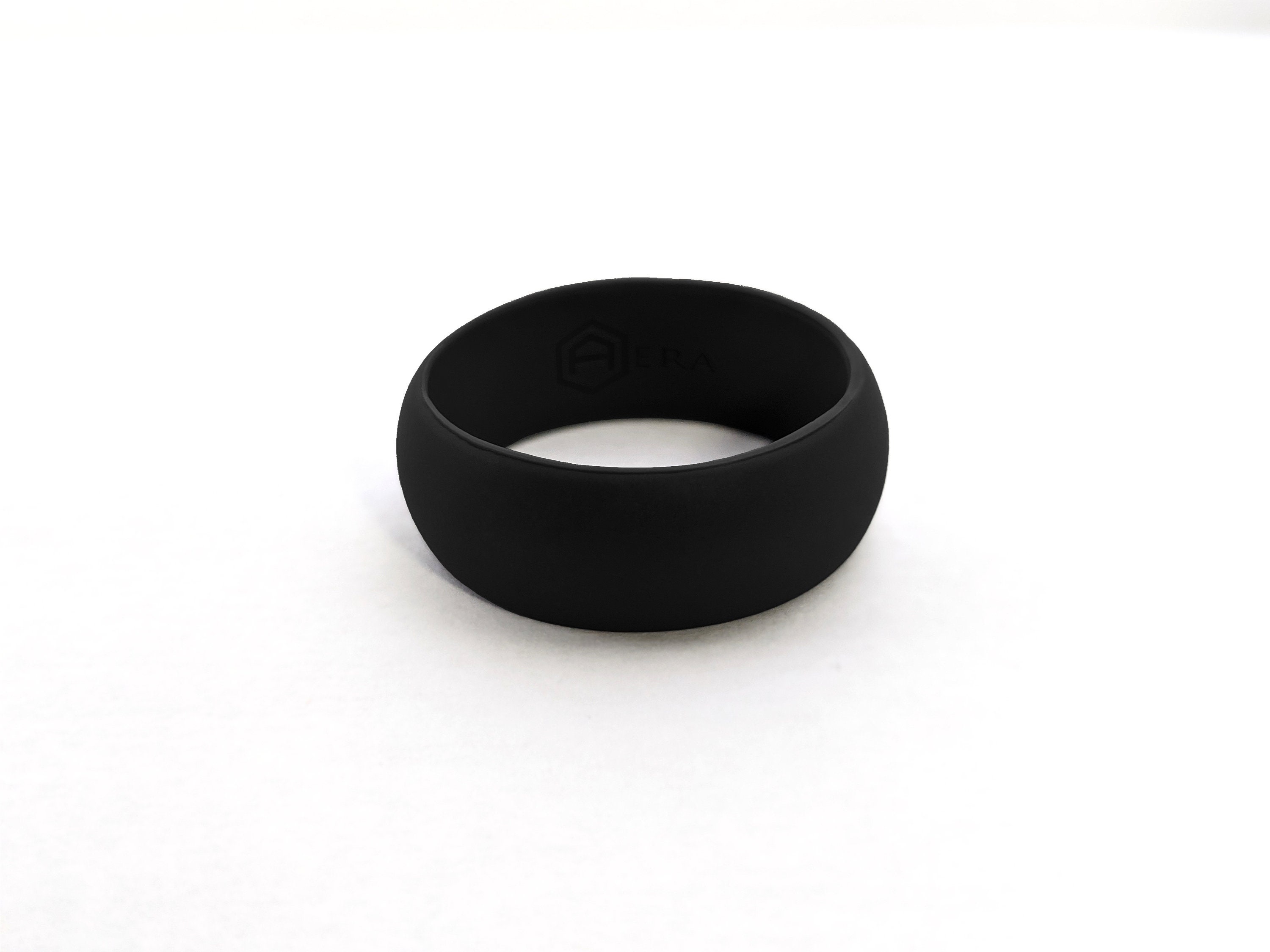 AERA Men's Black Silicone Wedding Engagement Ring Band Etsy