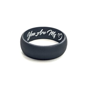 7-Pack Flexible Silicone Wedding Rings For Men - Sport Rubber Bands, Sizes 8-12, Engagement & Active Lifestyle