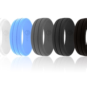 AERA Mens Silicone Ring Rubber Wedding Band US Made Highest Quality Activewear Athletic Comfort Jewelry - Etsy #1 Rated Silicone Ring Brand