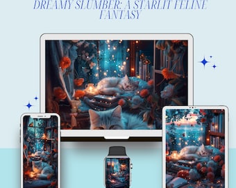 ¡Un sueño de ensueño! Set de fondos de pantalla digitales para Apple Watch, iPad, portátil y móvil.