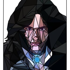 Yennefer - Witcher 3 - Geometrical Digital Art