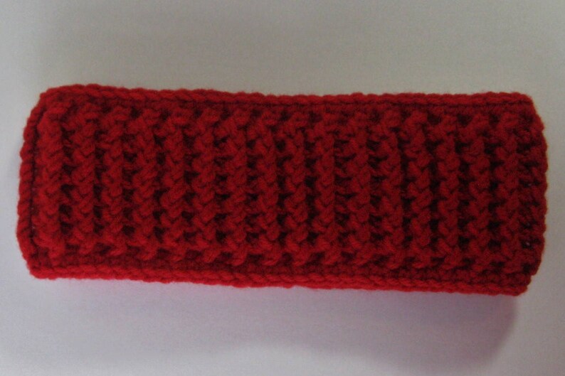 Womens Crochet Headband Crochet Head Wrap Red Head Wrap Red Headband Red Ear Warmer Womens Crochet Head Wrap Crochet Ear Warmer