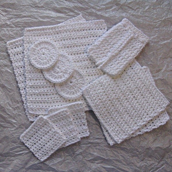 Crochet Bathroom Set Etsy