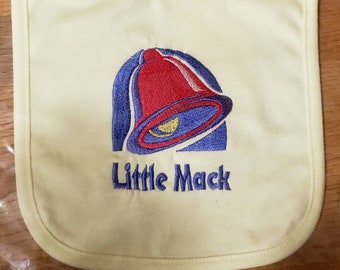 Baby Bib - Taco Bell - Made to order with whatever logo you want!