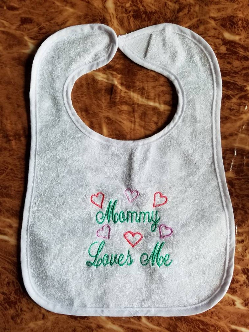 Future Ferret Lover Embroidered baby bib image 5