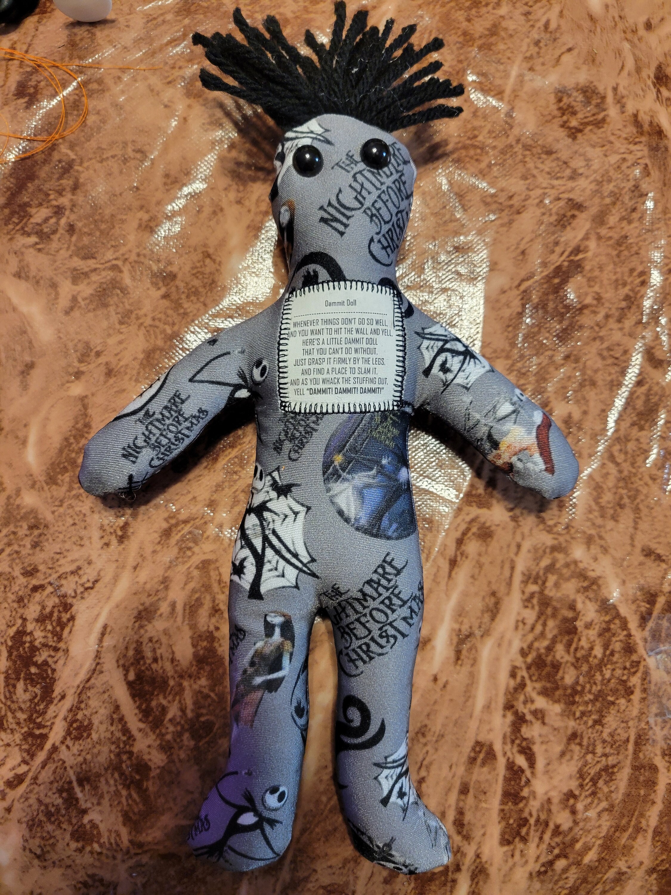 Dammit, Dang It, Voodoo, Good Karma or Fuck It Nightmare Before Christmas  Doll Grey Darn Damn Sewn on Tag Jack Sally Skellington Skelton - Etsy