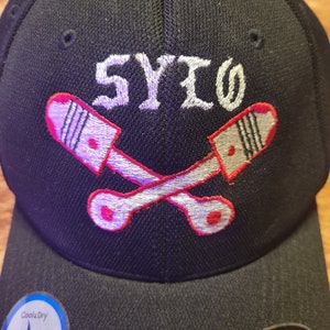 SYLO Support Your Local Outlaws Pistons flex fit baseball cap s/m or l/xl hat cap