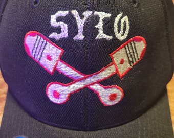 SYLO Support Your Local Outlaws Pistons flex fit baseball cap s/m or l/xl hat cap