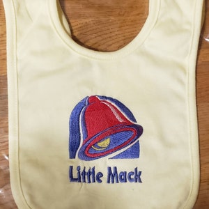 Future Ferret Lover Embroidered baby bib image 4