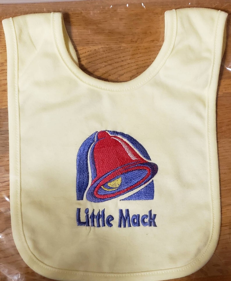 Future Ferret Lover Embroidered baby bib image 4