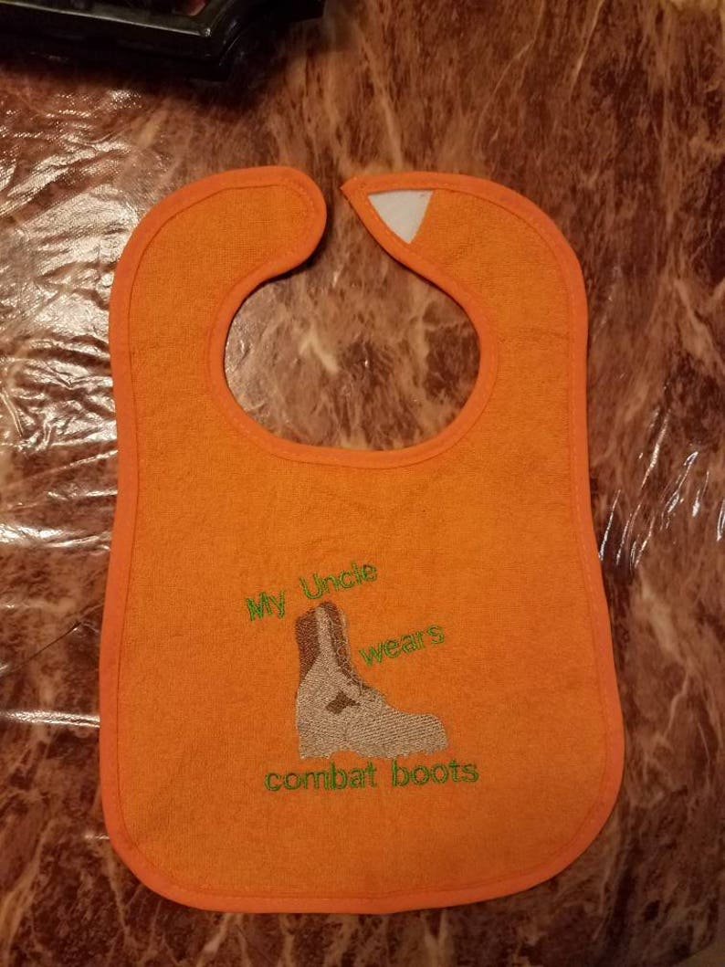 Future Ferret Lover Embroidered baby bib image 3