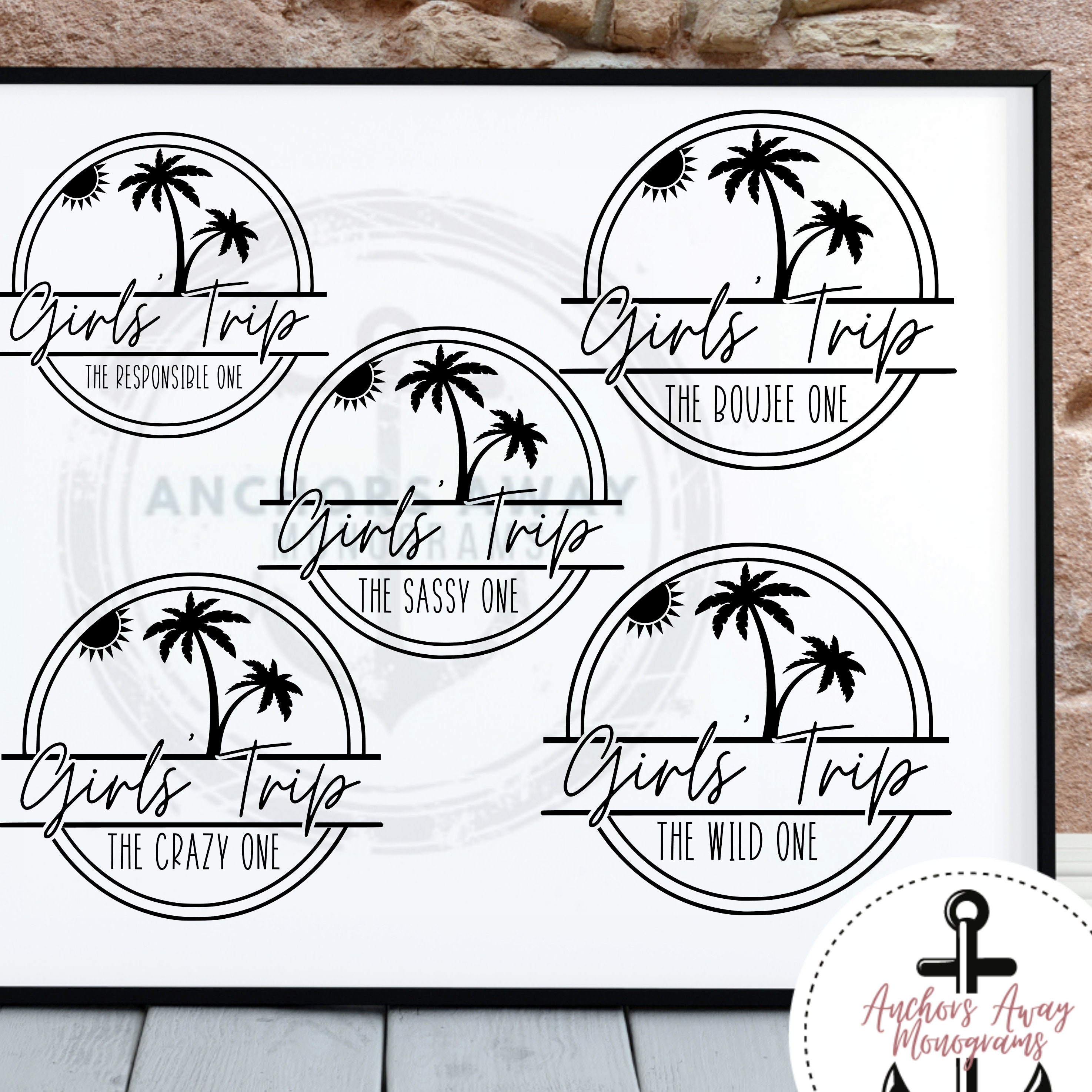 Beach Girls Trip SVG Bundle L Sassy Girls Trip Sayings L Beach Etsy