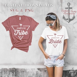 Charleston Bride & Tribe SVG AND PNG  Files