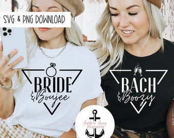 Bride and Boujee l Bach and  Boozy SVG AND PNG  Files New Orleans bach boujee  bach svg