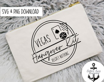 Vegas But Hangover Kit SVG, Regret Nothing, Recovery Kit l Bride or Die, Wedding SVG,  Bach, Lets go Girls, Bachelorette, Party Favor, Gif