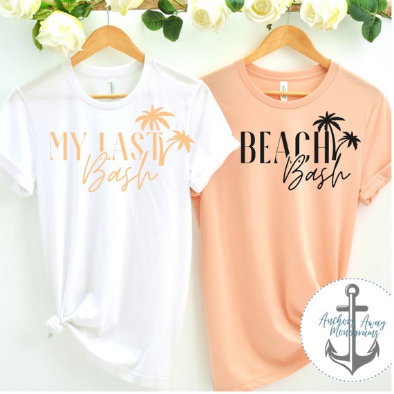 Beach Bash L My Last Bash L Palmtree Bach L Florida Bach L Etsy