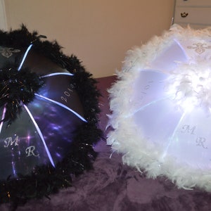 Wedding Umbrella Set: Bride & Groom