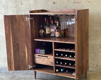 the Tall Shenandoah Liquor & Wine Cabinet