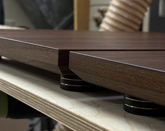Noise Isolation Platform (Pair) - Vibration Control for Turntables & Audio Equipment. Handcrafted, Sustainable Hardwood