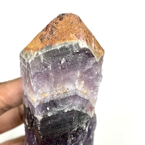 Auralite-23 Canadian Chevron Amethyst with Red Hematite, Master Healer! 5 inches, 344g
