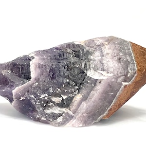 Auralite-23 Quartz var Amethyst with Red Hematite! Large! Powerful Metaphysical Healing Crystal from Thunderbay! Excellent! 6 inch!