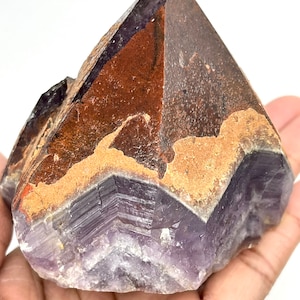 Auralite-23 Capstone with Multi-Terminated Dark red and tan hematite!  - 649g