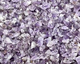 Bulk lot of Brazilian Purple Amethyst Points & Chips, Natural Amethyst Healing Crystals