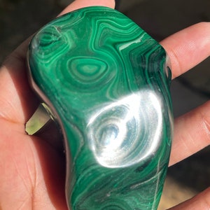 Pierre de malachite #5 224 g 3&quot;
