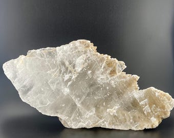 Selenite naturale extra large - Forma irregolare a coda di pesce - Gesso bianco - Nuovo Messico - Meditazione, pietra energizzante, purificazione con i cristalli, decorazione