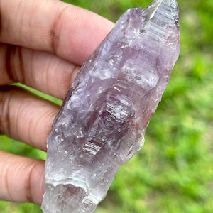 Varita de amatista Auralite 23 canadiense Chevron, 2,5 pulgadas