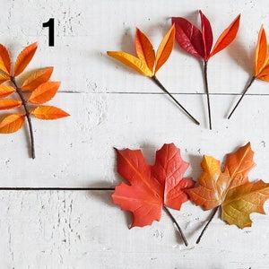 Fall leaf hair pins Fall wedding hair piece Autumn floral headpiece Bridesmaid hairpiece Bride head piece Yellow orange leaves
