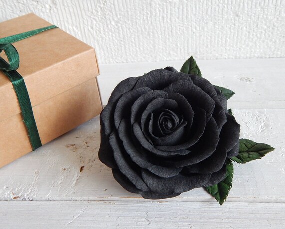 Hair Flowers,Bridal,Bridesmaid,Festival,Party,Goth,Boho Black Rose Hair pins Hair Flowers,Bridal,Bridesmaid,Festival,Party,Goth,Boho Black Rose Hair pins