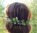 Green leaf hair pins Greenery hair piece Wedding headpiece Floral bridal hair piece 