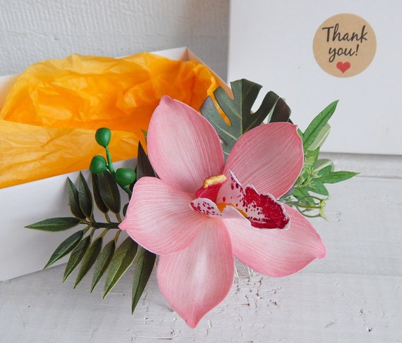 10 Haarnadeln Mit Künstlichen Tropischen Blumen – 7 Cm, Für Hochzeit, Strandparty & Haarstyling