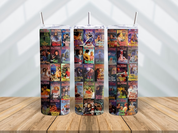 Fear Street, RL Stine, Horror, Suspense, Books, Glow in the Dark, Tumbler 20oz