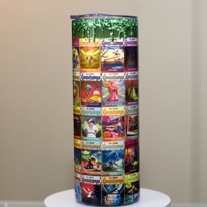 FLAWED - Please read description! - Goosebumps, RL Stine, Horror, Suspense, Books, Tumbler 20oz