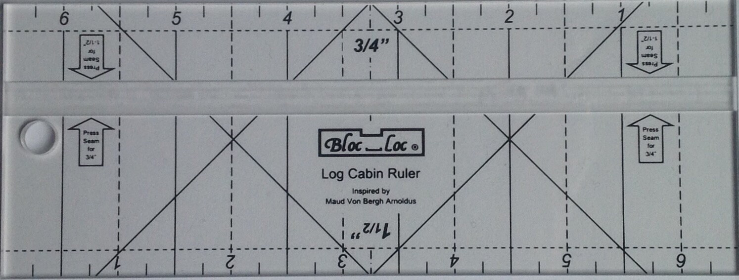 Bloc Loc rulers Log Cabin ruler Quilting Ruler Grooved Etsy