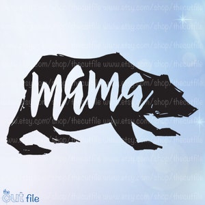 Bear svg, Mama Bear cut file, bear family designs, digital download, diy tshirt cut file, mama bear svg, hipster design