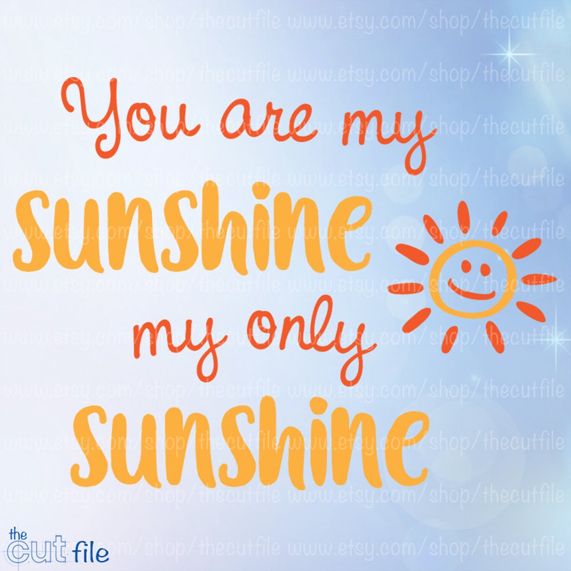 You Are My Only Sunshine Manga You Are My Sunshine My Only Sunshine Cutting Svg Files for - Etsy