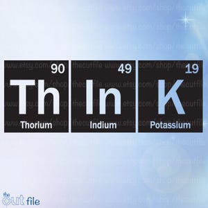 Periodic Table Svg, Think cutting file, vinyl vector, table of elements, teacher svg, school decal