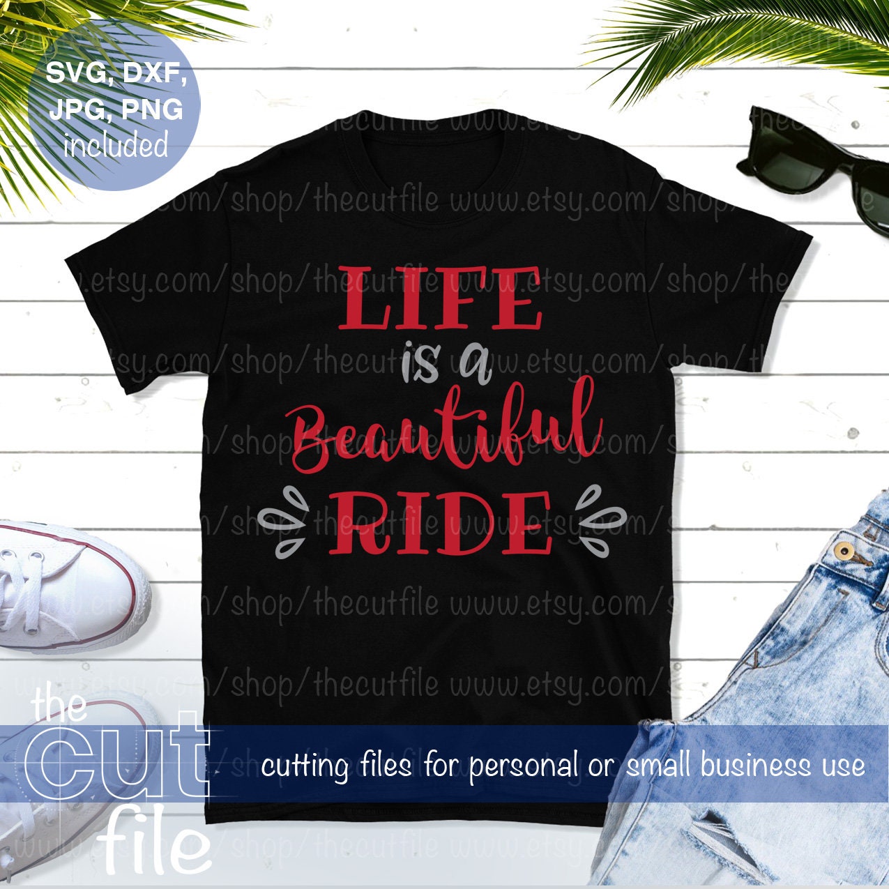 Life is a Beautiful Ride svg cut file for cricut explore and Etsy