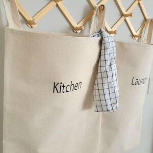 Hanging Duck Canvas Laundry Hamper - Fabric Storage Bin bild 4