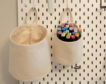 Duck canvas hanging storage pod fabric storage pod Home and Living organization small storage