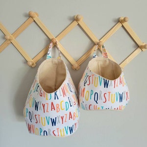 Alphabet Fabric Storage Pod: Duck Canvas Hanging Nursery Organizer