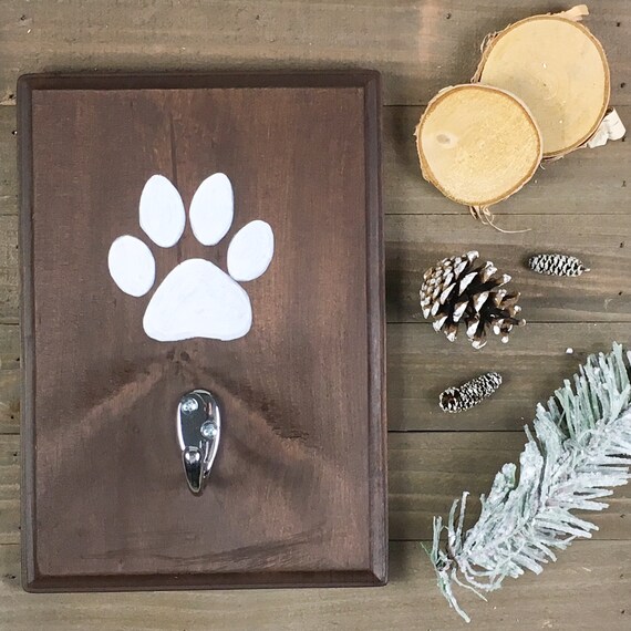 wooden dog leash holder etsy