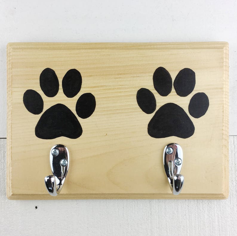 Paw Print Dog Leash Hanger Leash Hook Dog Accessories Etsy